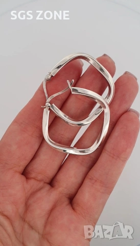 Сребърни обеци подходящи както за ежедневието така и за празниците, снимка 2 - Обеци - 53005924