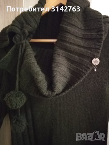 Туника плетиво с вълна. S/M/L, снимка 2 - Блузи с дълъг ръкав и пуловери - 43699020