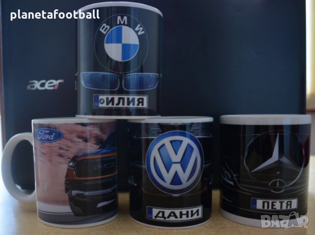 Уникален Подарък Авто Чаши с Ваше име!БМВ,Мерцедес,Порше,Ферари,Ауди, Хонда, Субару!, снимка 3 - Подаръци за рожден ден - 32829700