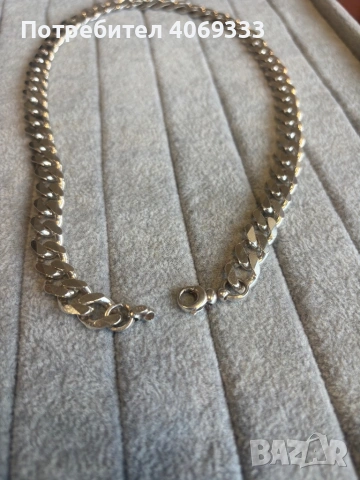 Сребърен ланец Панцер с Кръст , снимка 6 - Колиета, медальони, синджири - 53517388