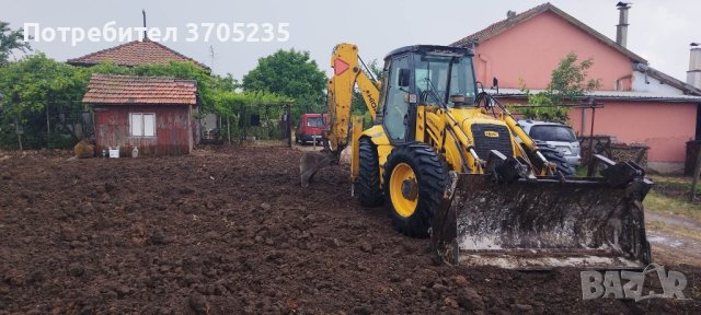 Риголване с багер и фрезоване с трактор.