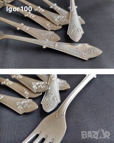 Vintage set - вилици, алпака Германия, снимка 3 - Прибори за хранене, готвене и сервиране - 52679873