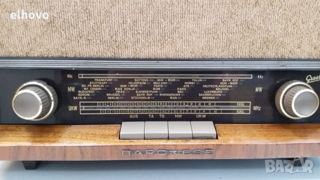 Старо немско лампово радио Baroness 1109, снимка 2 - Радиокасетофони, транзистори - 27106673