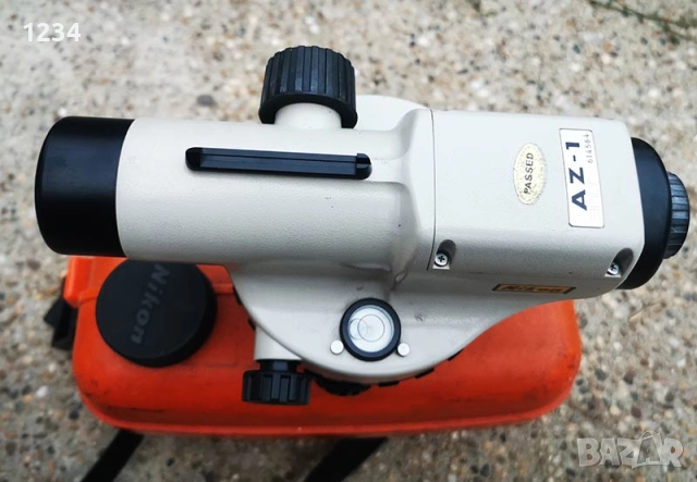 Японски оптичен автоматичен нивелир NIKON AZ-1 калиброван 22x, снимка 7 - Измервателни инструменти - 52058569