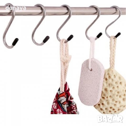 3064 Комплект S образни куки за закачане, 6 броя, снимка 2 - Закачалки - 38011128