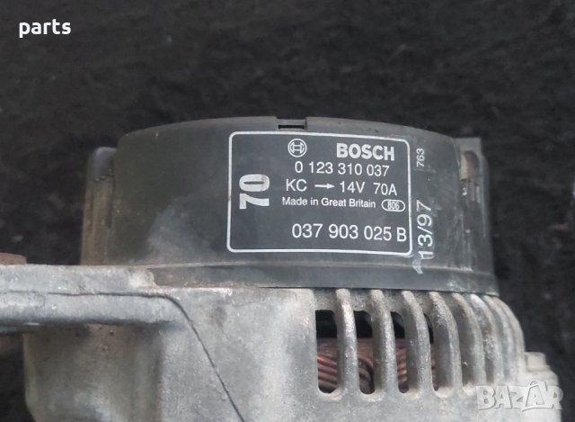 Генератор VW Голф 4 - Ауди А3 8L - A4 - Сеат - Шкода N:7990 - 0123310037 N, снимка 2 - Части - 42967256