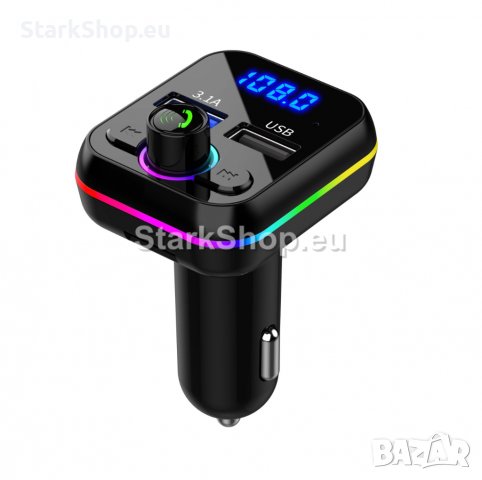 RGB USB FM Трансмитер с Bluetooth 2 USB, снимка 2 - Аксесоари и консумативи - 38426438