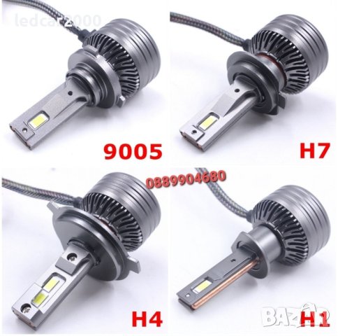 Лед Крушки Silver 24 H1 H3 H4 H7 H11 H15 HB3 HB4  *CANBUS* 24 000 LM + Подарък Led T10, снимка 7 - Аксесоари и консумативи - 37762386