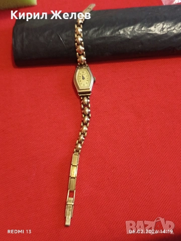 Дамски механичен часовник Мars позлатен с верижка за КОЛЕКЦИОНЕРИ 52864, снимка 6 - Антикварни и старинни предмети - 53381624