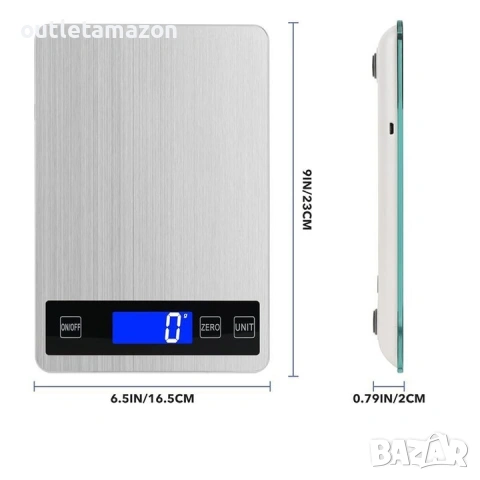 Дигитален кухненски кантар, 15 кг,