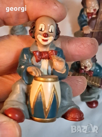 колекция фигури на клоуни музиканти Gilde 33/2, снимка 8 - Колекции - 53537234