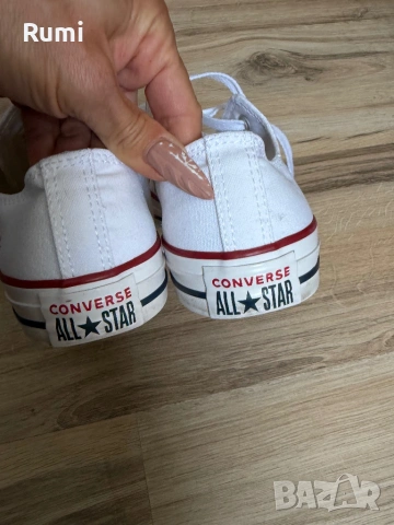 Оригинални бели кецове кецове Converse ! 38 н, снимка 11 - Дамски ежедневни обувки - 51799884