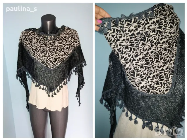 Четири различни броя / Два - Индийски шал 100% фин памук и 2 ангора , снимка 6 - Шалове - 32580778