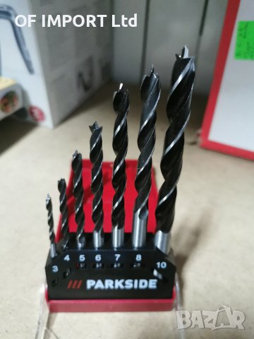 НОВО Комплект Свредла за Дърво PARKSIDE