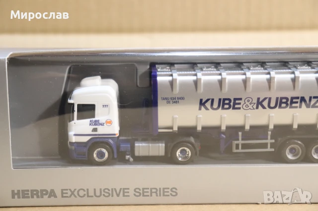 HERPA H0 1/87 SCANIA КАМИОН ТИР МОДЕЛ ЦИСТЕРНА ГОНДОЛА , снимка 2 - Колекции - 50909838