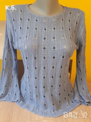 Мрежеста блуза р-р M, снимка 1 - Блузи с дълъг ръкав и пуловери - 32643433