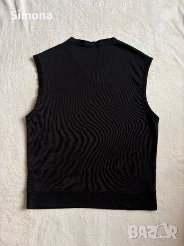 Черен мъжки vest, BERSHKA, снимка 2 - Тениски - 53501120