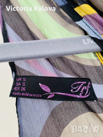 Красива ефирна блуза-потник,коприна, снимка 7 - Корсети, бюстиета, топове - 33200940