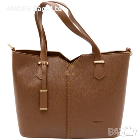 Класическа дамска чанта AMORE Aurora - Tan