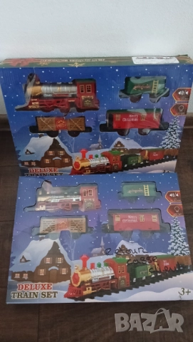 2бр коледни влакчета влак детски играчки елха подарък коледа декорация украса бебешки