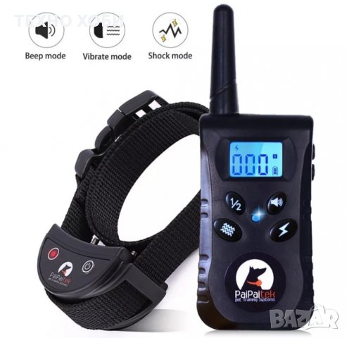 ЕЛЕКТРОНЕН НАШИЙНИК ЗА ОБУЧЕНИЕ ДО ДВЕ КУЧЕТА,ГОЛЯМ ОБХВАТ,ВОДОУСТОЙЧИВИ, снимка 11 - За кучета - 34640606