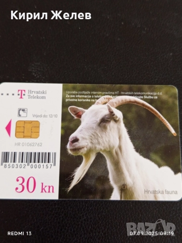 Три фонокарти серия ЖИВОТНИ,НАЦИОНАЛНИ ПАМЕТНИЦИ редки за КОЛЕКЦИЯ ДЕКОРАЦИЯ 50911, снимка 7 - Колекции - 51630390