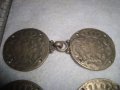 2 Стари БРОНЗОВИ ПОСРЕБРЕНИ ПАФТИ ТОКИ Тип ПЕНДАР МОНЕТА НАКИТ за ЕТНОГРАФСКИ КОЛАН за НОСИЯ 31143 , снимка 13