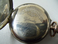 № 6154 стар френски джобен часовник   - REMONTOIR Sylindre   - сребърен с позлата   , снимка 5