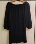 Черна официална къса рокля L, снимка 2