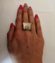 Ръчен, авторски пръстен . Сребро проба 950, снимка 3