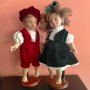 Характерни испански кукли 38 - 40 см  Цената е за две кукли