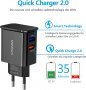 Amoner 25W 2-портово aдаптивно бързо зарядно устройство, с кабел USB C, снимка 3