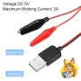 Нова тестова сонда преходник от USB към кабели със захващащи скоби тип „крокодил“ за мултицет кола, снимка 9