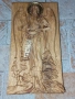 Дърворезба,,Йоан Кръстител",, Дева Мария с младенеца", снимка 3