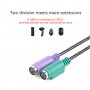 Преходник USB мъжки към двоен PS / 2 PS2 женски адаптер за клавиатура и мишка конектор порт компютър, снимка 5
