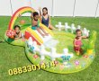 Огромен детски воден център Басейн Пързалка Надуваеми играчки подарък 