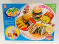 Детски комплект за игра с пластелин*Fast Food* 🍱 , снимка 1