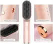 Нова Керамична безжична четка за изправяне и къдрене на коса, 5000mAh, снимка 4