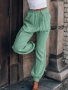 Дамски ежедневни панталони с шнурове с джоб, 5цвята, снимка 6