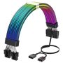Sirlyr PC ARGB кабели 2 x 8 пинови удължителни кабели за захранване на графична карта, снимка 13