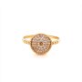 Златен дамски пръстен 1,63гр. размер:56 14кр. проба:585 модел:16456-5, снимка 1