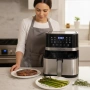 Фритюрник Air fryer 10 l метален, снимка 1