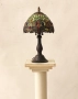 Настолна лампа Tiffany стил/зелена, снимка 3