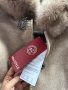 НОВО СТИЛНО ПАЛТО ОТ КАШМИР С ЕСТЕСТВЕН ЛИСИЧИ ПУХ НА ЯКАТА И РЪКАВИТЕ + КРАСИВА БРОШКА И КОЛАНЧЕ, снимка 4