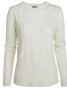 Блуза с красиви плетеници в бяло, снимка 1 - Блузи с дълъг ръкав и пуловери - 44103547
