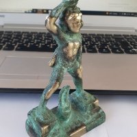 Антикварна френска бронзова фигура статуетка , снимка 2 - Антикварни и старинни предмети - 38422590