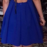 Синя кокетна рокля, снимка 4 - Рокли - 39496039