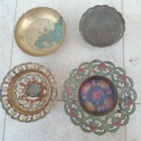 Стари индийски бронзови фруктиери купи, снимка 1 - Антикварни и старинни предмети - 33665202