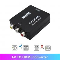 AV към HDMI адаптер конвертор преобразовател на видео и аудио - КОД 3718, снимка 7 - Друга електроника - 37162369