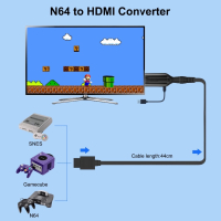 Адаптер за конвертиране на Nintendo64 към HDMI/Nintendo N64/SNES/NGC,HDMI кабел 1м, снимка 4 - Аксесоари - 44874148